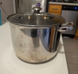 Large metal pot
