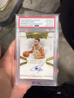 Steph Curry Gold Auto /10 Flawless