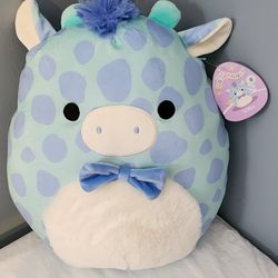 14" Vitto The Blue Giraffe SQUISHMALLOW. NWT