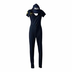 Sexy Police Officer Adult Women’s Halloween Costume. Size Small (New) *Jumpsuit *Cap *Handcuffs.