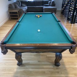 9 ft Slate Pool Table + Ping Pong Top – Excellent Condition! - $1,490