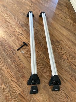 2018 AUDI Q7 BASE CARRIER BARS CROSS BARS WITH 2 KEYS AND INSTALLATION TOOL