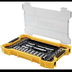Dewalt 3/8 In. Drive Socket Set With Tough system Tray (37-pieces)