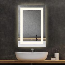 LED Bathroom Vanity Mirror 32”x24” (Anti-Fog, Dimmable)