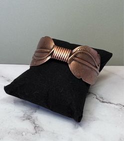 Vintage Copper Bow Bracelet