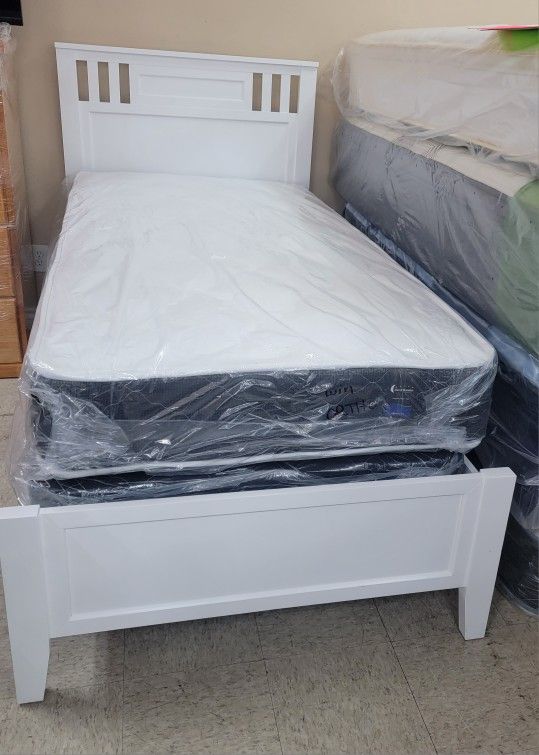 New Bed Frame Twin Size Bed Only $199