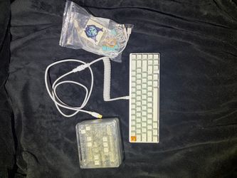 Glorious GMMK2 With Coiled Cable | White RGB 65% Mechanical Keyboard | Linear switches