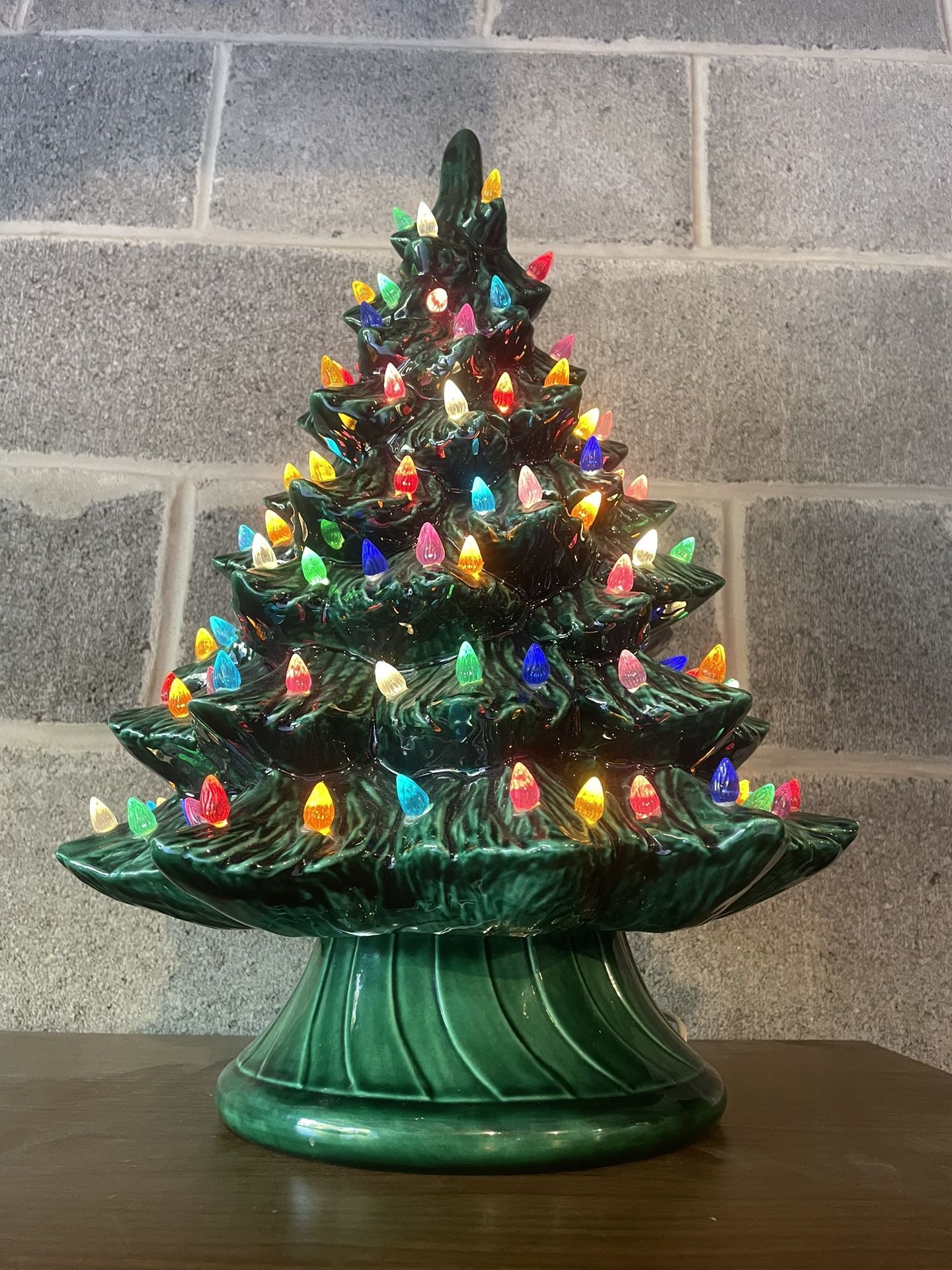 Vintage Light- up Christmas Tree