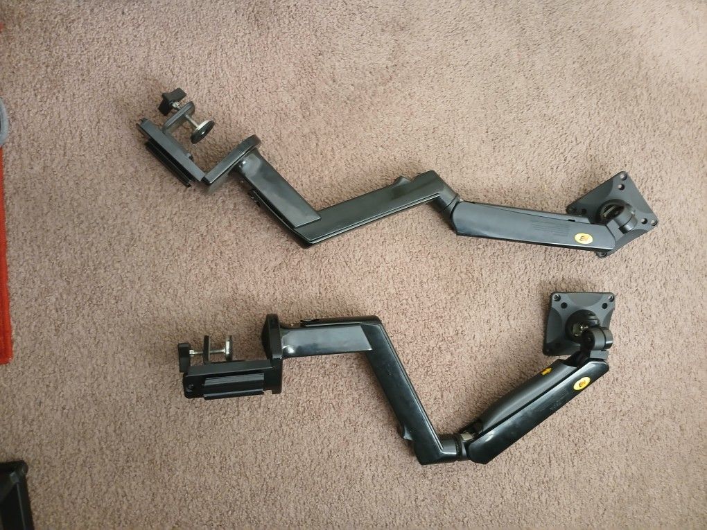 Computer monitor stands.