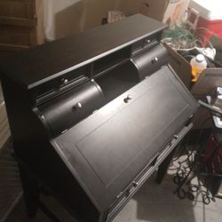 Black Fold Down Desk