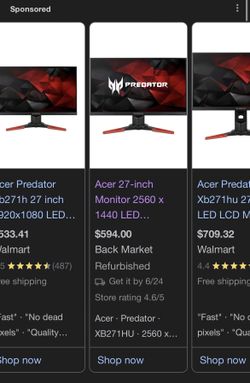 Acer Predator XB271H 27-inch