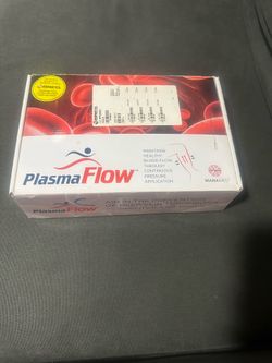 Plasma flow. Leg compression device