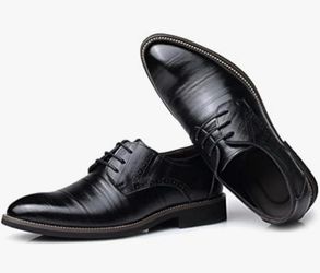 Men’s Gradient Toe Oxford Dress Shoes – EU 40 / US Men’s 7-8