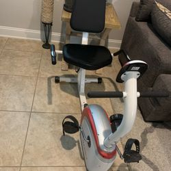 Marcy Recumbent Magnetic Exercise Bike with Pulse Monitor