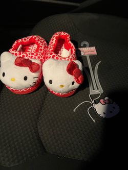 Hello Kitty Kids Slippers - Brand New, Never Used (Size 7T-8T)