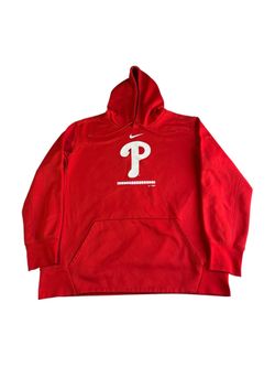 Nike Philadelphia Phillies Pullover Hoodie Men’s XL Red MLB Logo Dri-Fit