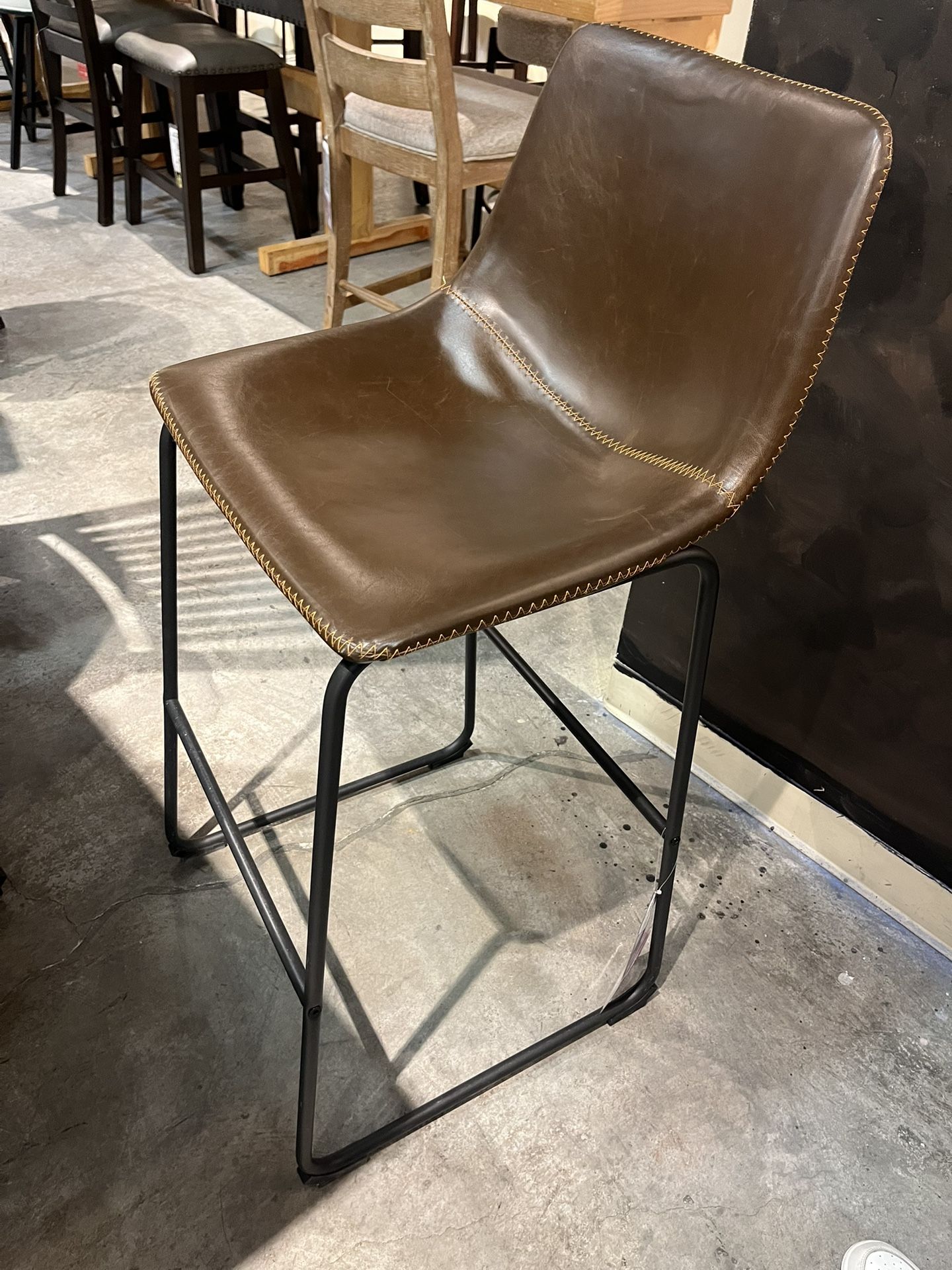 2 Brown Bar Stools