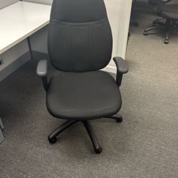 Black Padded Office Chair