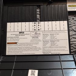 RV Electrical supply panel