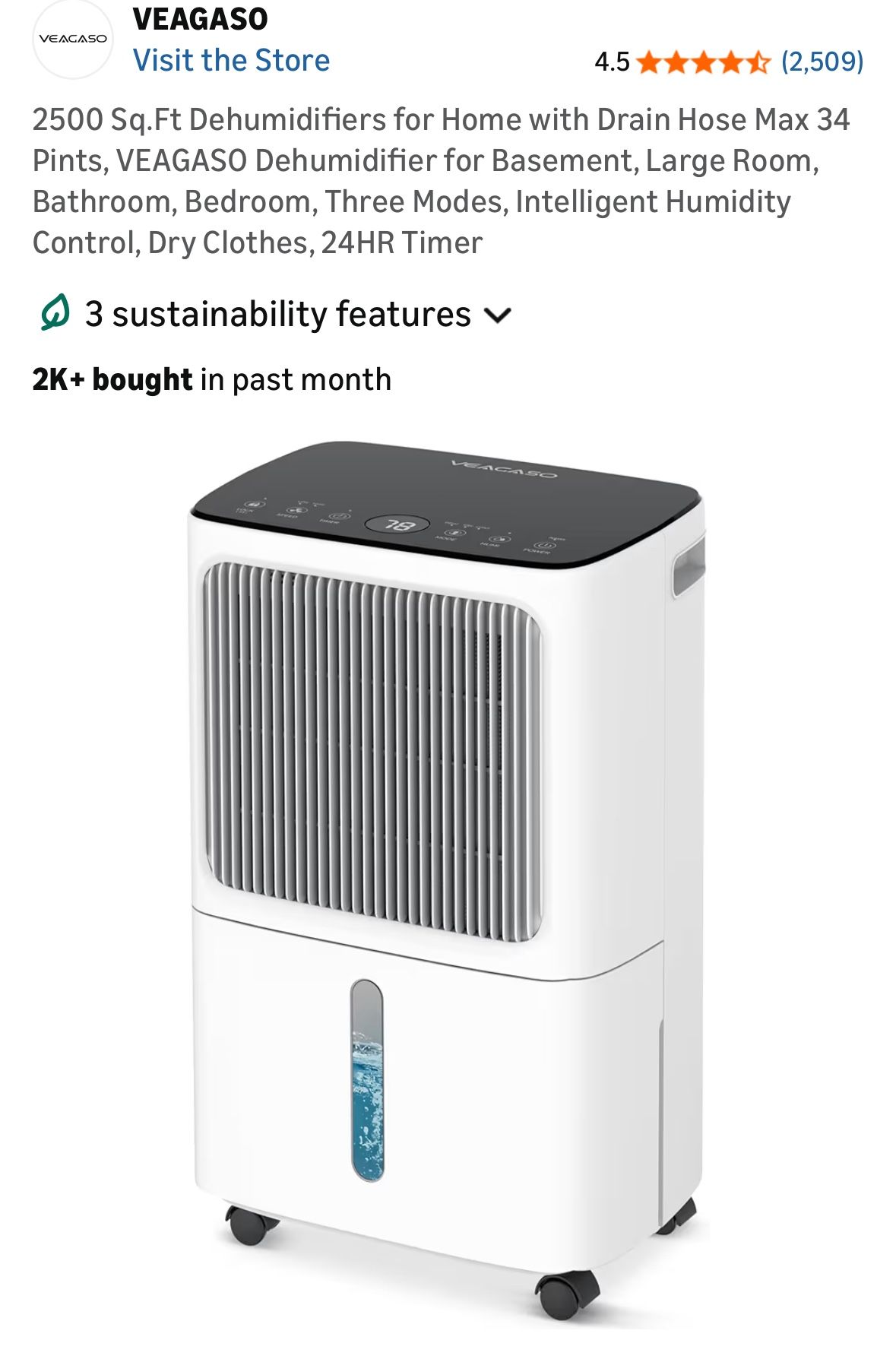 Dehumidifier-Veagaso