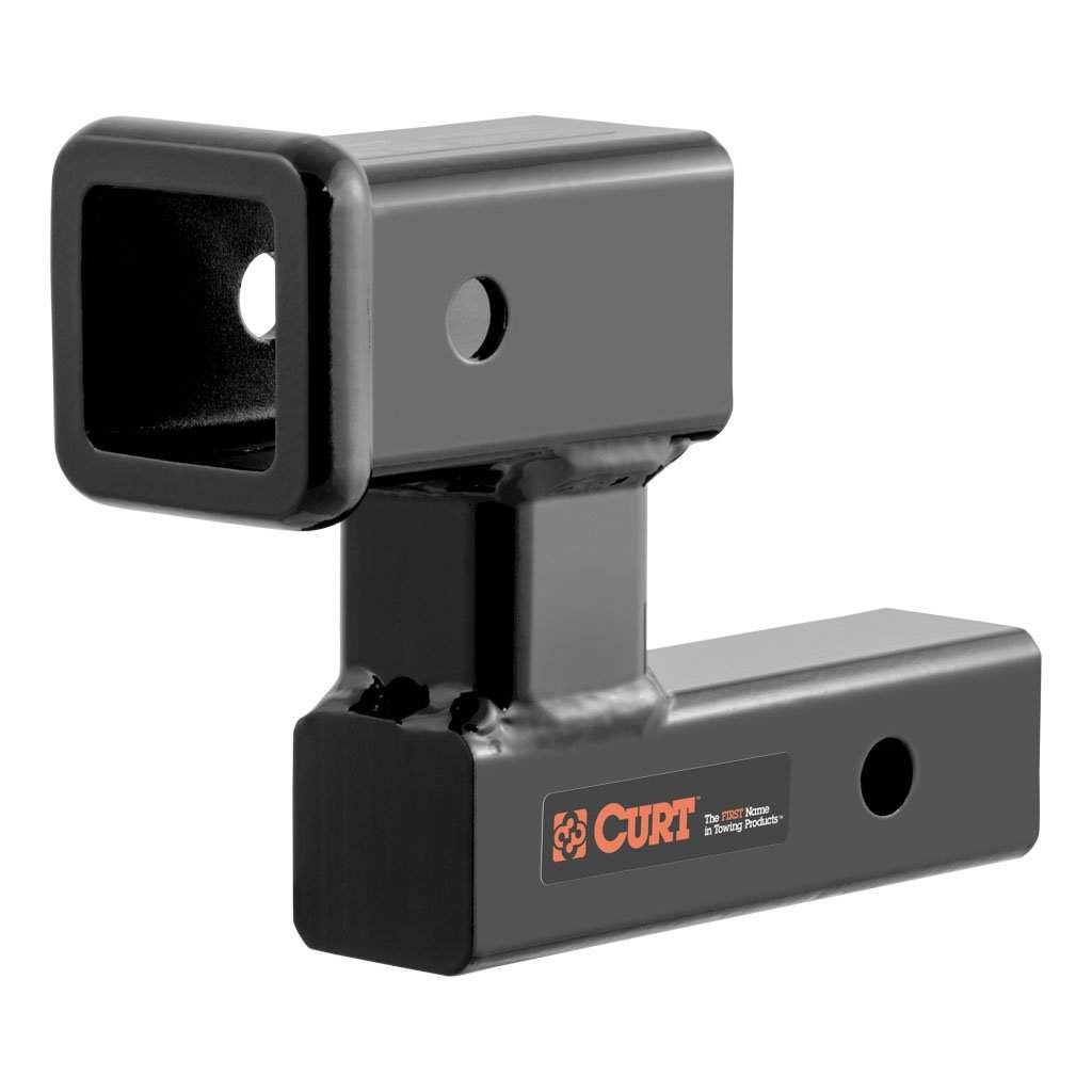 CURT 45794 Raised Receiver Adapter (2" Shank, 4-1/4" Rise, Not for Towing Use)