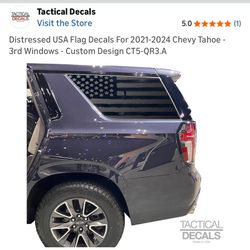 American Flag Decal (Suburban)