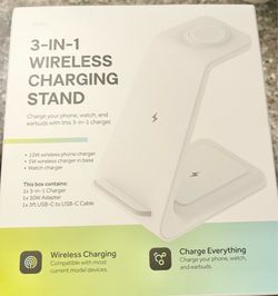 Brand new in box 3 in 1 wireless phone charger
