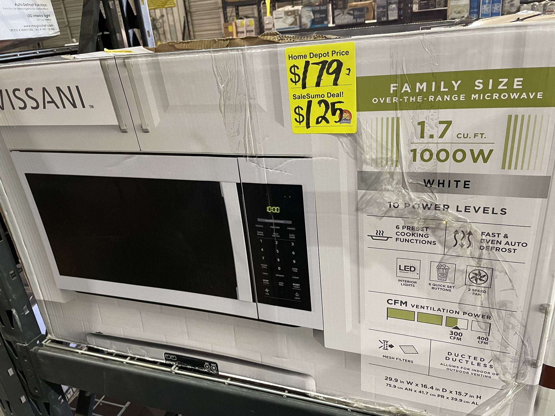 Vissani Family Size Microwave 