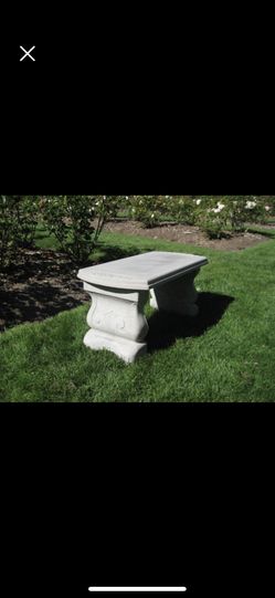 Statue Garden Bench - Grapevine Pattern - Statuary Decor