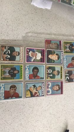 1972 Topps Football Cards Lot
