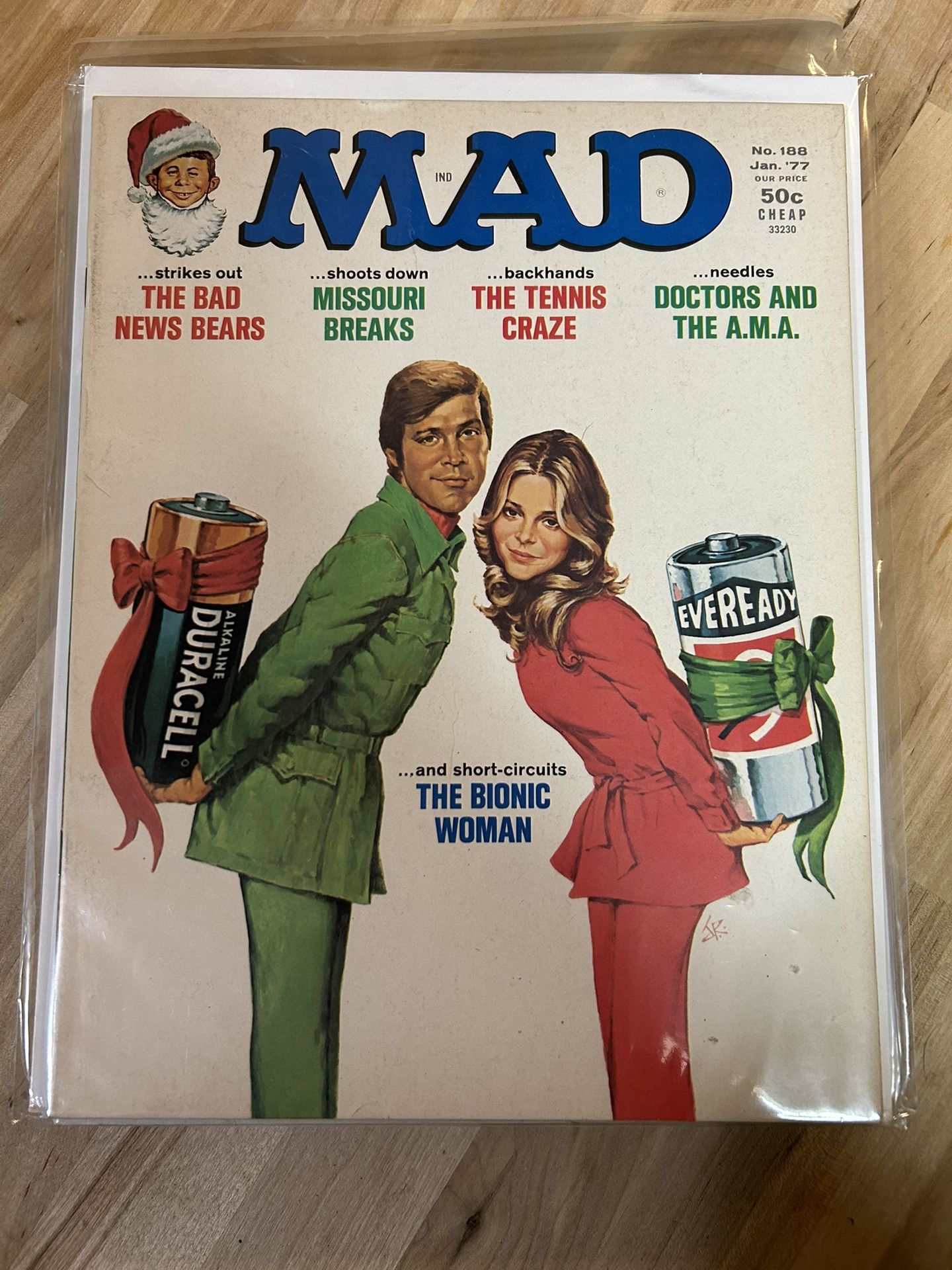 Vintage Mad Magazine #188 Cool Cover January 1977