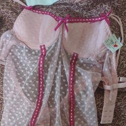 Charlotte Russe Pink Teddy Size Small, New