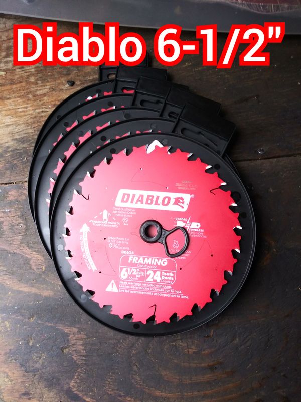 Diablo Blades 61/2" 24 Teeth 35 for all for Sale in San Bernardino
