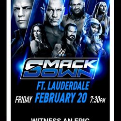 WWE SMACKDOWN TICKETS