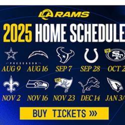 Rams Season Ticket Holder 2025 Home Schedule 