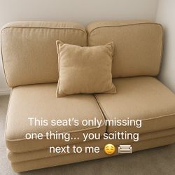 Brown Loveseat 
