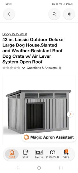 43in. Lassic Outdoor Deluxe Large Dog House