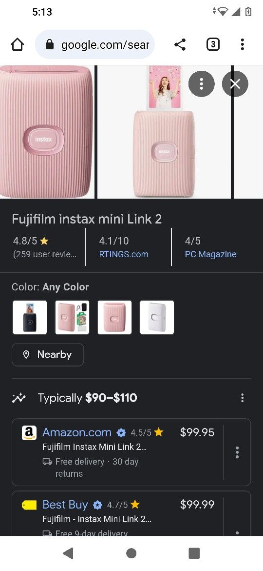 Instax Mini Link 2 Printer