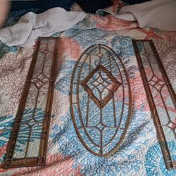 Stained Leaded Glass Window 