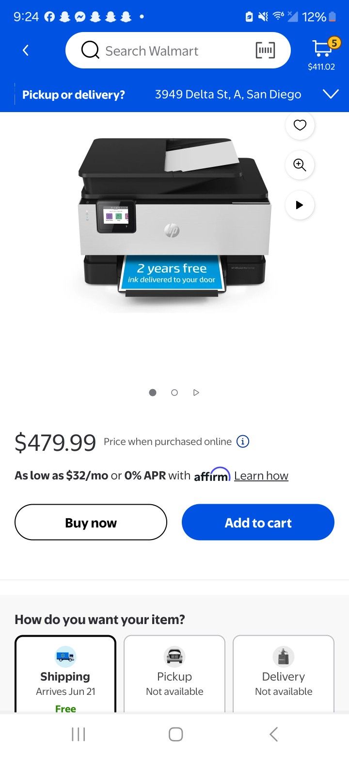 Hp Smart Tank Printer In Box