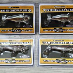 NEW Lot of 4 Fishing Lure Think Tank Triggerfish 4 1/2" 5/8oz. Lure 