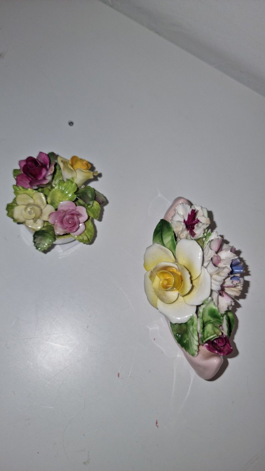 Coalport & Radnor Bone China Flower Figurines England