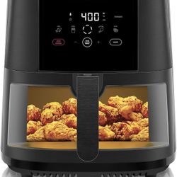 Chefman TurboTouch Easy View Air Fryer, The Most Convenient And Healthy Way To Cook Oil-Free, Watch Food Cook To Crispy And Low-Calorie Finish Through