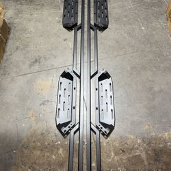 2019 To 2026 Chevy Silverado GMC Sierra Crew Cab Side Armor Drop Steps Estribos Escalones Blindados 