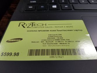 SAMSUNG NP530E5M-X03US Touchscreen Laptop