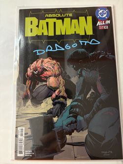 Absolute Batman #10 (Fifth Printing) signed by Nick Dragotta with COA & New XL-tshirt