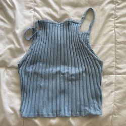 Baby Blue Crop Top
