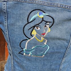 Woman's Jean Jacket Jasmine Disney Princess 