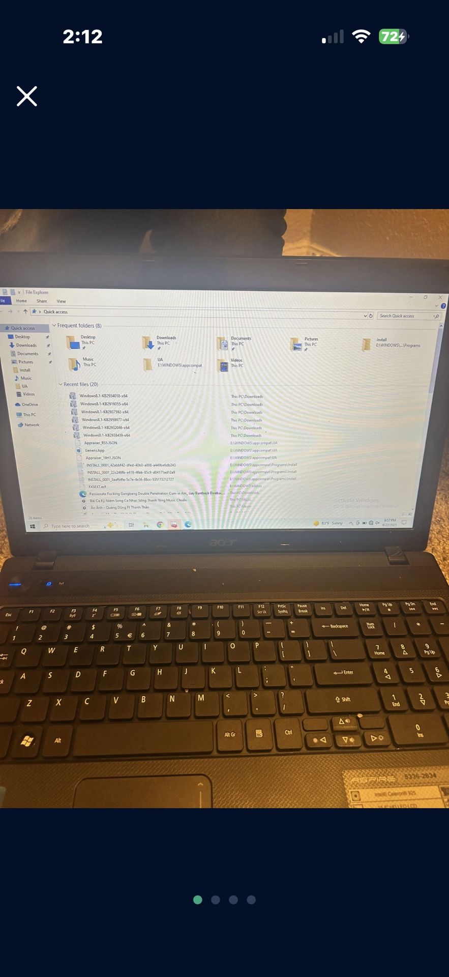 ***Selling Acer Laptop Good Condition Asking For $160