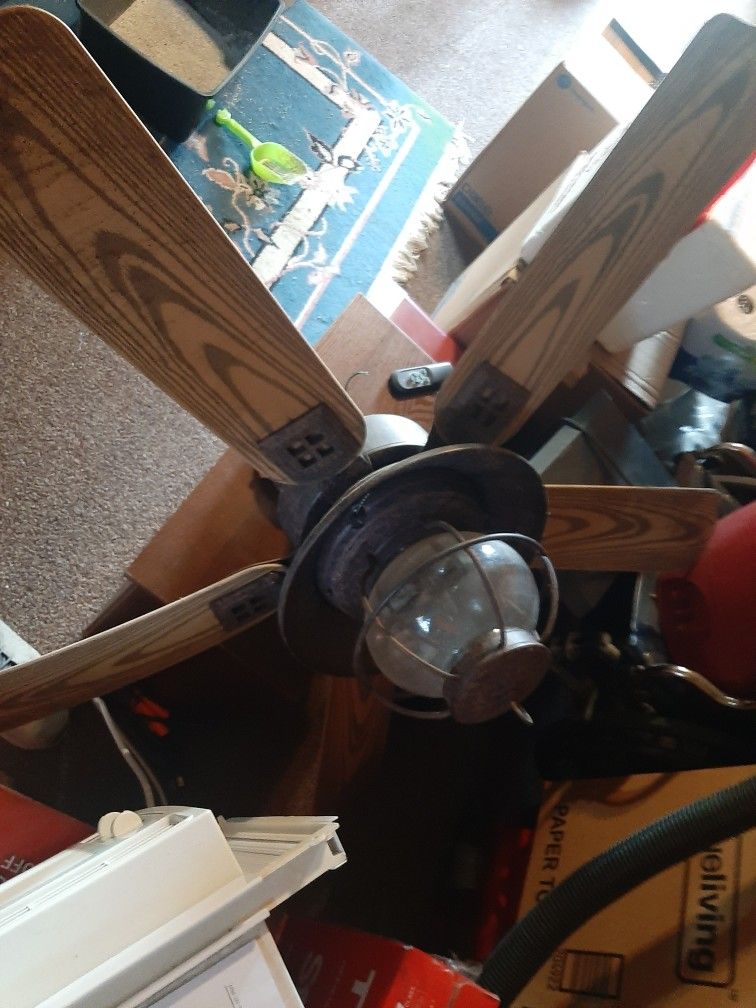 two Ceiling Lights 1 Hunter Fan
